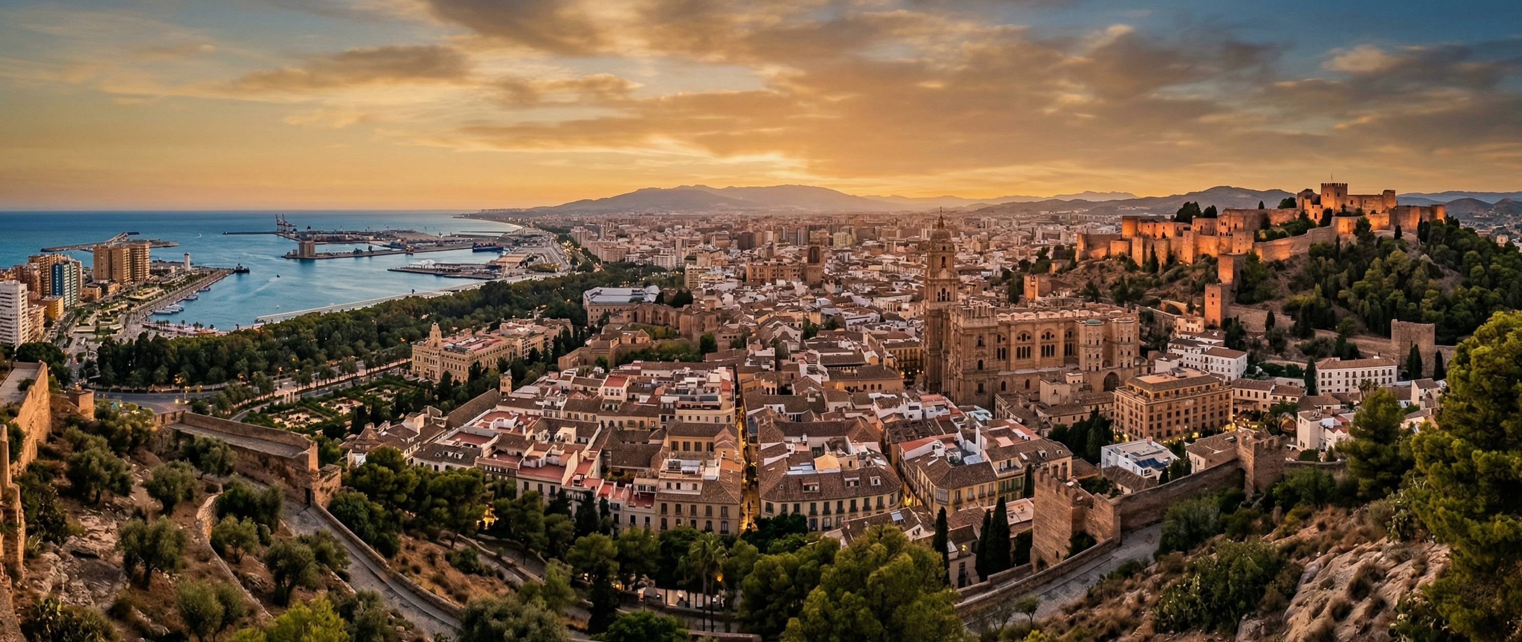 Málaga · Centro histórico · Alcazaba